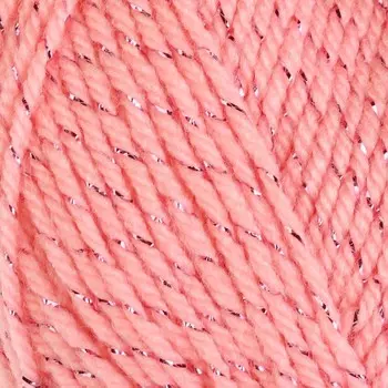 Пряжа "Праздничная" 48% кашмилон (ПАН), 48% акрил, 4% метанит 160м/50гр (102 св.амалия)