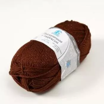 Пряжа "Праздничная" 48% кашмилон (ПАН), 48% акрил, 4% метанит 160м/50гр (127 грильяж)