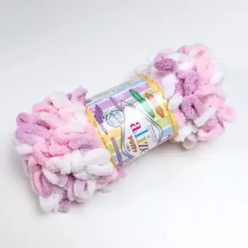 Плюшевая пряжа для вязания руками ALIZE, Puffy color, 100 % микрополиэстер, 9 м/100 г, (6051)