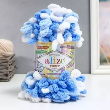 Пряжа "Puffy color" 100 % микрополиэстер 9м/100г (6371)