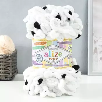 Пряжа "Puffy color" 100 % микрополиэстер 9м/100г (6450)