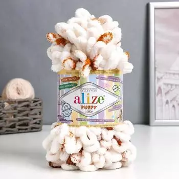 Пряжа "Puffy color" 100 % микрополиэстер 9м/100г (7502)