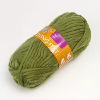Пряжа Roving felt (Валя) 100% шерсть 50м/50гр (10 фисташк)