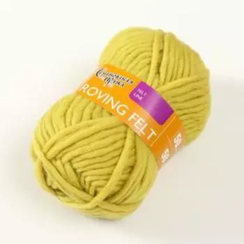 Пряжа Roving felt (Валя) 100% шерсть 50м/50гр (345 липа)
