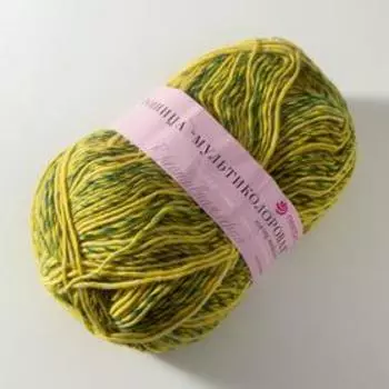 Пряжа "Ровница мультиколоровая", 50 % шерсть, 50 % акрил, 400 м/200 г (564 М)