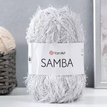 Пряжа "Samba" 100% полиэстер 150м/100гр (10 св.серый)
