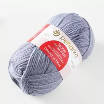Пряжа для вязания спицами, крючком «Пехорский текстиль. Секрет успеха», 100% шерсть, 250 м/100 г, (174 стальной)