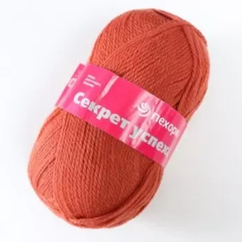 Пряжа для вязания спицами, крючком «Пехорский текстиль. Секрет успеха», 100% шерсть, 250 м/100 г, (30 св. терракот)