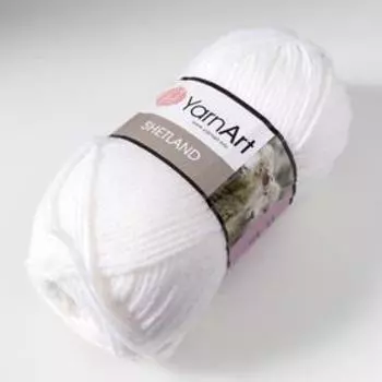 Пряжа "Shetland" 30% шерсть верджин, 70% акрил 220м/100гр (501 белый)
