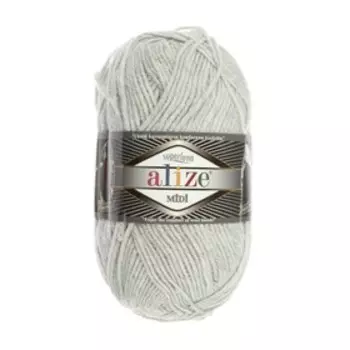 Пряжа "Superlana midi" 25% шерсть, 75% акрил 170м/100гр (208 св.серый меланж)