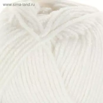 Пряжа "Superlana midi" 25% шерсть, 75% акрил 170м/100гр (55 белый)