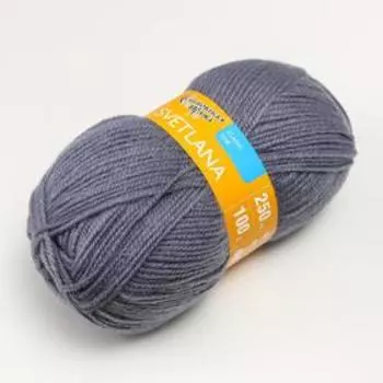 Пряжа Svetlana (Светлана) 50% шерсть, 50% акрил 250м/100гр (56 стальн.)