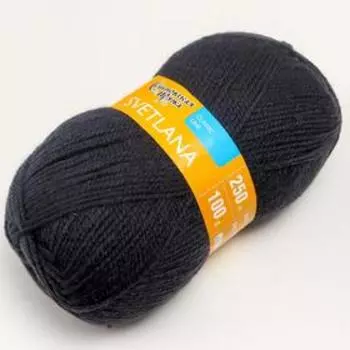 Пряжа Svetlana (Светлана) 50% шерсть, 50% акрил 250м/100гр (951 графит)