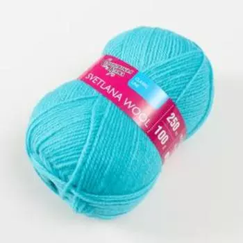 Пряжа SvetlanaWool (СветланаЧШ) 95% шерсть, 5% акрил 250м/100гр (343 айсберг)