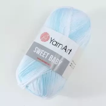 Пряжа "Sweet Baby" 100% акрил 300м/100г (915 ледяной-белый)
