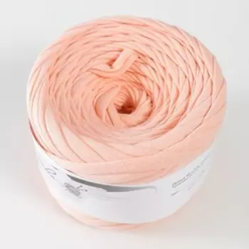 Пряжа трикотажная широкая 50м/160±20гр, ширина нити 7-9 мм (280 персиковый)