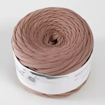 Пряжа трикотажная широкая 50м/160±20гр, ширина нити 7-9 мм (латте)