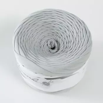 Пряжа трикотажная широкая 50м/160±20гр, ширина нити 7-9 мм (сизый)