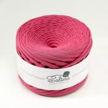 Пряжа трикотажная широкая "Saltera" 100м/300гр, ширина 7-9 мм (63 помада)