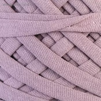 Пряжа трикотажная широкая "Saltera" 100м/300гр, ширина 7-9 мм (95 черника)