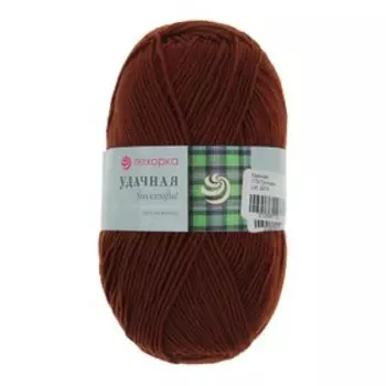 Пряжа "Удачная" 50% шерсть, 50% акрил 250м/100гр (173-Грильяж)