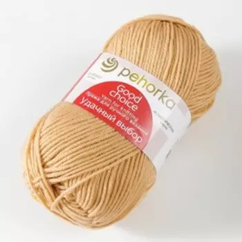 Пряжа "Удачный выбор" 100% акрил объёмный, 200м/100гр (124-Песочный)