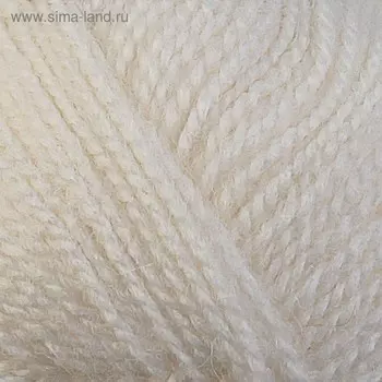 Пряжа "Великолепная" 30% ангора, 70% акрил объёмный 300м/100гр (01 белый)