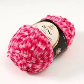 Пряжа "Велюр" 100% микрофибра 95м/100гр (9250 разн)