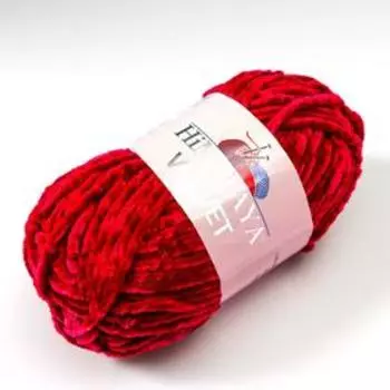 Пряжа "Velvet" 100% полиэстер 120м/100гр (90010)
