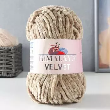 Пряжа "Velvet" 100% полиэстер 120м/100гр (90017)