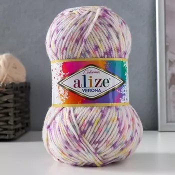 Пряжа для вязания спицами, крючком ALIZE, Verona, 100% акрил, 210 м/100 г, (7697)
