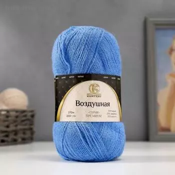 Пряжа "Воздушная" 25%меринос. шерсть, 25%шерсть, 50%акрил 370м/100гр (018 мадонна)