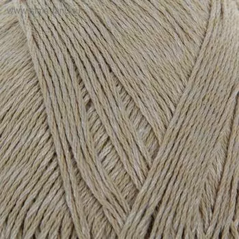 Пряжа "Жемчужная" 50% хлопок, 50% вискоза 425м/100гр (43-Суровый лен)