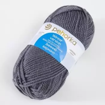 Пряжа "Зимний вариант" 95% имп.шерсть, 5% акрил объёмный 100м/100гр (393-Св. моренго)