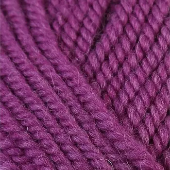 Пряжа "Зимний вариант" 95% имп.шерсть, 5% акрил объёмный 100м/100гр (575-Ярколиловый)