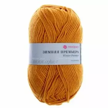 Пряжа "Зимняя премьера" 50%меринос.шерсть, 50% акрил объёмный 150м/100гр (340-Листопад)