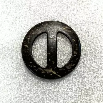 Пряжка, размер 60 мм, цвет тёмное дерево