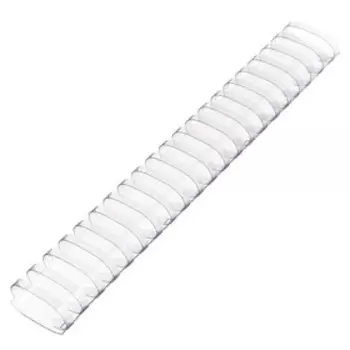 Пружины для переплета пластиковые, d=45мм, 50 штук, сшивают 341-410 листов, прозрачные Office Kit