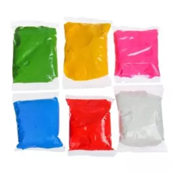 Прыгающий пластилин, 6 цветов, Синий Трактор