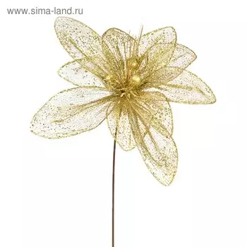 Пуансетия «Гигант» 60 см, светло-золотой
