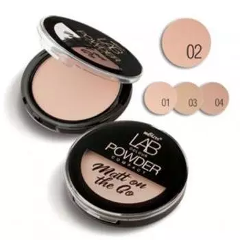 Пудра для лица Belita LAB colour Matt on the Go, компактная, тон 02 натуральный, 9 г