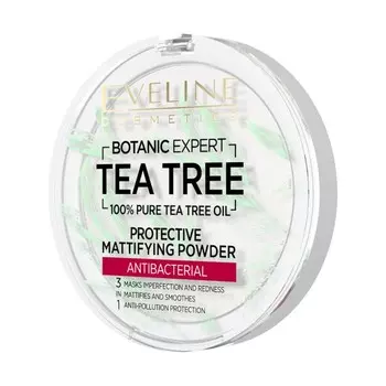 Пудра для лица Eveline Botanic Expert, матирующая, 3в1, тон 001 прозрачная, 9 г