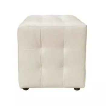 Пуф, 400400450 мм, экокожа, цвет milk (молочный)