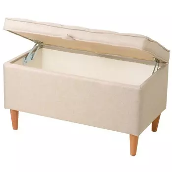 Банкетка «Анта», на ножках, 750420х400 мм, рогожка, цвет бежевый