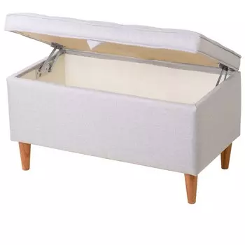 Банкетка «Анта», на ножках, 750420х400 мм, рогожка, цвет светло - серый