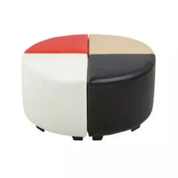 Пуф детский «Марио», 400400380 мм, экокожа, цвет серый