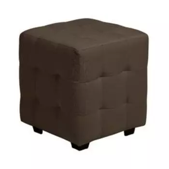 Пуф Генри 400х400х420 Рогожка CHOCOLATE