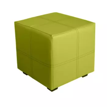 Пуф «Марио», 400400380 мм, экокожа, цвет лайм