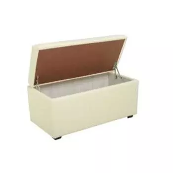 Пуф «Мартин», с ящиком для хранения, 400800420 мм, экокожа, цвет бежевый