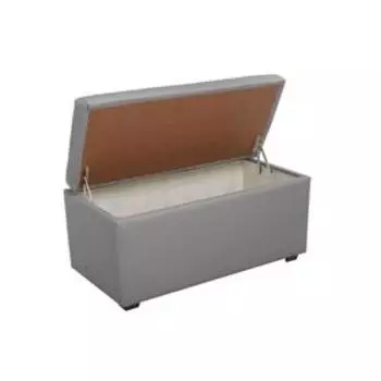 Пуф «Мартин», с ящиком для хранения, 400800420 мм, экокожа, цвет серый